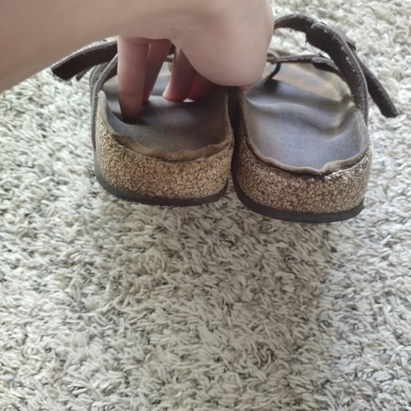 Birkenstock Mayari brown leather toe loop sandals sz 37/6,5 - Picture 8 of 8